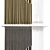 Elegant Curtain Kit: Espocada Fabrics & Premium Karniz 3D model small image 2