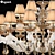 Elegant Crystal Pendant Chandelier 3D model small image 2
