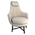 MH Loft Living Chair | Gray Fabric & Wood | 65/90/96 Size 3D model small image 1