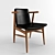  Modern Ergonomic Dining Chair 3D model small image 1