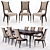 Elegant Seating & Chic Dining 3D model small image 2