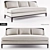 Hollywood Sofa: Luxurious & Versatile 3D model small image 1