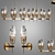 Elegant Chaillot Chandelier - 12 Lights 3D model small image 1