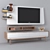 Elegant Gray TV Unit: SALONI 3D model small image 1