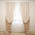 Angle Corner Curtains 3D model small image 1