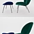  Versatile Upholstered Beetle Chair 3D model small image 2