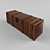 Gipfel Wine Case: Exquisite Wood, Leather & Metal Finish 3D model small image 1