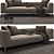 Frank Sofa: Modern Elegance in B&B Italia 3D model small image 1