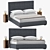 Elegant Meridiani Bed: Perfect Sleep in Style 3D model small image 1