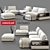 Modular Sofa: MOBEL & ZEIT ONTARIO 3D model small image 1