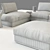 Modular Sofa: MOBEL & ZEIT ONTARIO 3D model small image 3