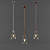 Sleek Pendant Light Fixture 3D model small image 1