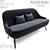 Modern 375 Walter Knoll Sofa 3D model small image 1