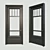 Classic Style Dark Wood Window 3D model small image 1