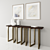 Elegant Melange Console Table - 72 3D model small image 2