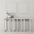 Elegant Melange Console Table - 72 3D model small image 3