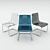 Transparent Chrome Tobias Chair 3D model small image 1