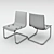 Transparent Chrome Tobias Chair 3D model small image 2