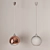 Copper Globe Pendant Lamp 3D model small image 2