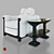 Lilia Armchair & Table Set 3D model small image 1