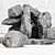 Rustic Rock Collection: Natural Stone Décor 3D model small image 2