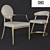 Elevate your dining experience with Eichholtz's exquisite chairs 3D model small image 1