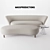 Sophisticated Dandy Sofa/Ottoman 3D model small image 1