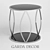 Garda Decor Magazine Table: Elegant Glass and Stainless Steel 3D model small image 1