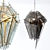 Eichholtz Shard Chandelier: Elegant Lighting Fixture 3D model small image 1