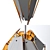 Eichholtz Shard Chandelier: Elegant Lighting Fixture 3D model small image 3