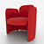 Elegant Josephine Chair by Moroso 3D model small image 1