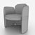 Elegant Josephine Chair by Moroso 3D model small image 3
