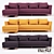 Indi DL12 Corner Sofa: Versatile and Stylish 3D model small image 1