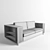 Elegant Ceccotti ICS Sofa 3D model small image 3