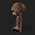 Mayan Whistle Statuette: Authentic Ceramic Art 3D model small image 1