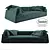 Baxter Multi-texture Sofa 3D model small image 1