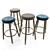 Nordic Elegance: CH56 Bar Stool & Counter Stool 3D model small image 2
