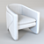 West Elm Thea Chair - Modern Style Seating 3D model small image 3