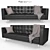 Modern Elegance: Florence Knoll Sofa 3D model small image 1