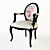 Elegant Montigny M111 Chair 3D model small image 1