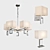 Elegant Square Chandeliers, Odeon Light 3D model small image 1