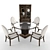 Elegant Clarendon Dining Set 3D model small image 1