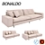 Bonaldo Avarit Collection Sofa 3D model small image 1