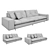 Bonaldo Avarit Collection Sofa 3D model small image 3