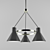 Elegant Seagull Chandelier 3D model small image 1