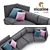Elegant Giglio Sofa by Nicoline 3D model small image 3