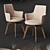 Elegant Venjakob Alexia Chair & Dining Table Set 3D model small image 2