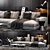 Elegant Minotti Hamilton Sofa 3D model small image 1