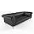 Luxury Zanotta Rich Sofa 3D model small image 1