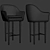 Modern Lunar Bar Chair- Sleek and Stylish Seating 3D model small image 2